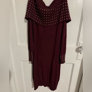 M Emma & Posh Long Sleeve Off-Shoulder Dress